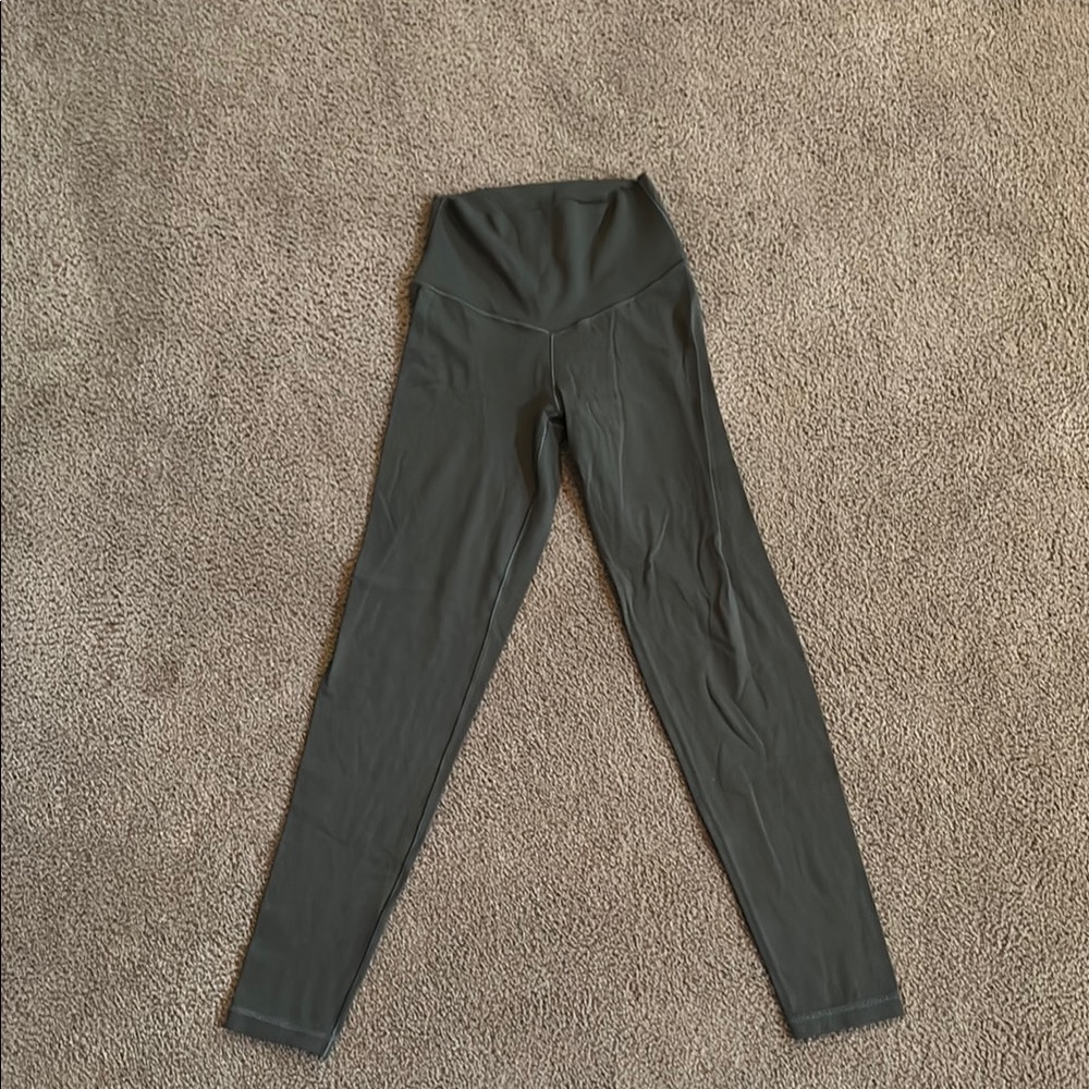 Aerie Green Leggings Stretchy Slim Fit